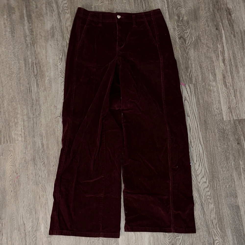 Celebrity Pink Maroon Corduroy Trousers